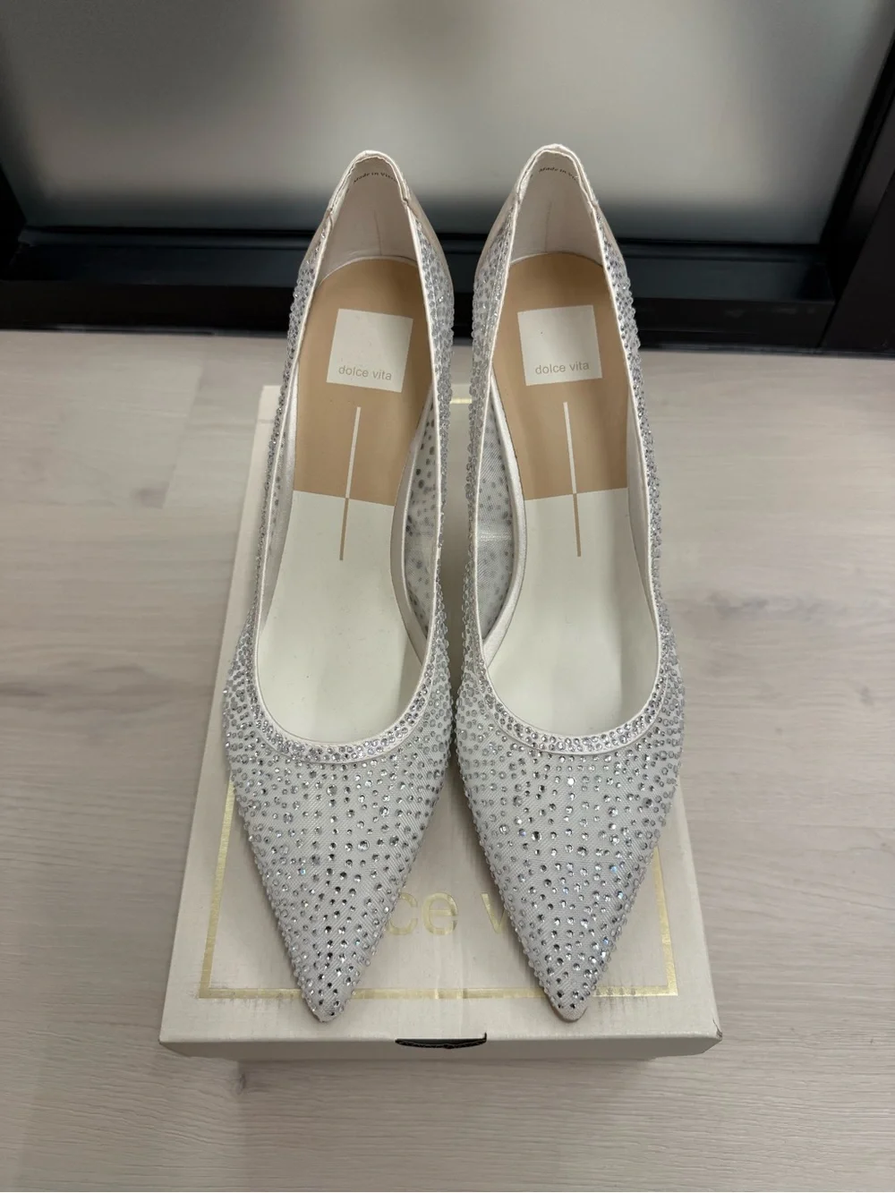 Dolce Vita Kashe Crystal White Mesh